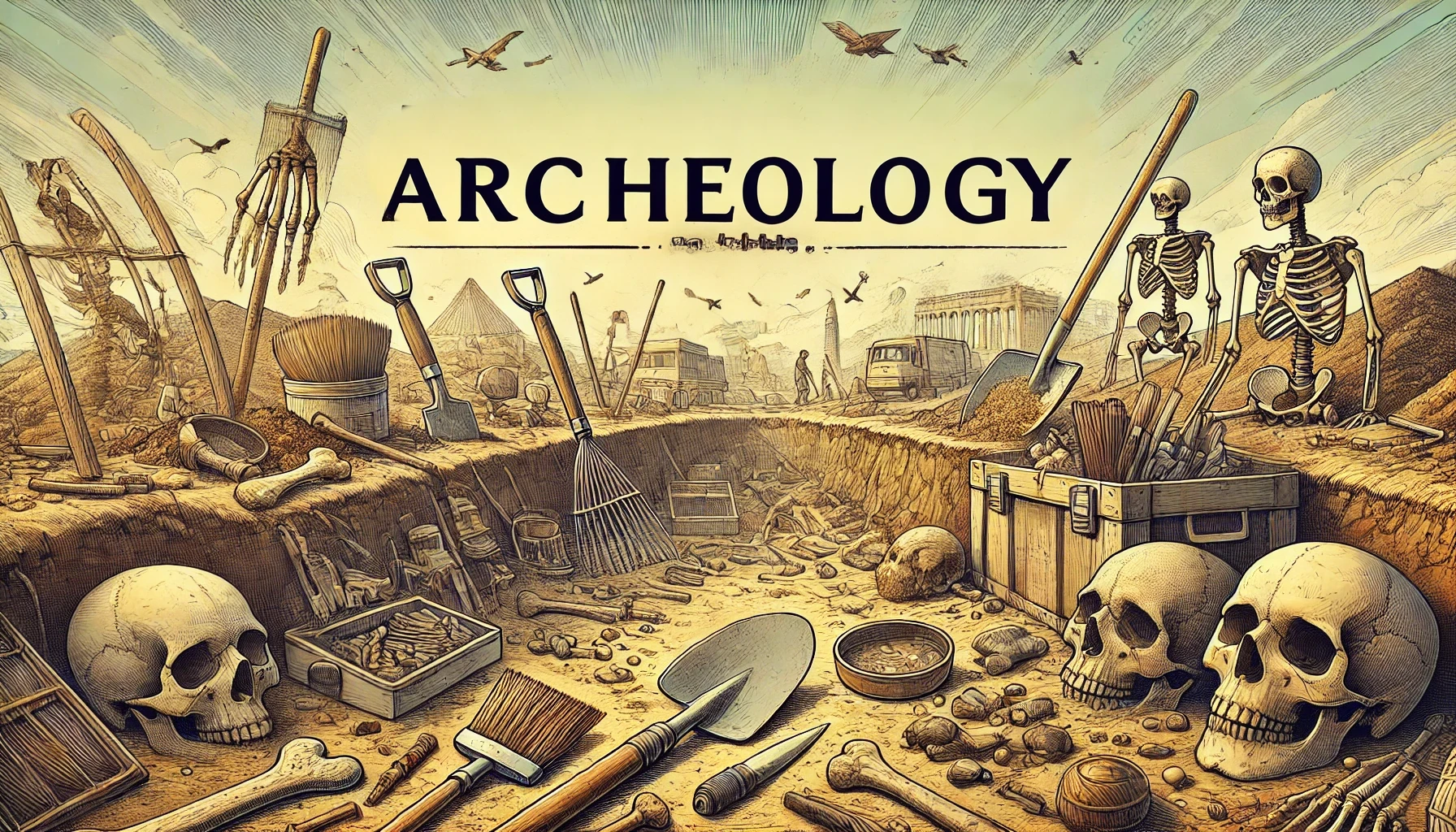 banner for archeology